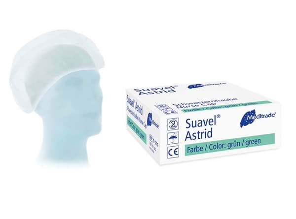 Picture of SUAVEL® ASTRID UNSERE UNIVERSELLE BARETTHAUBE  / 1 Packung a´100 Stück  Blau