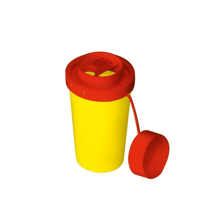 Bild von Kanülenabwurfbehälter ratiomed Safe-Box 0,5 Ltr. -neue Ausführung-