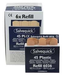 Bild von Salvequick 6x45 Pflaster / Refill 6036 - Inhalt 6 Packete für Spender