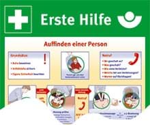 Bild von Rettungszeichen - Aushang Erste Hilfe