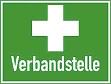 Bild von Rettungszeichen - Verbandstelle