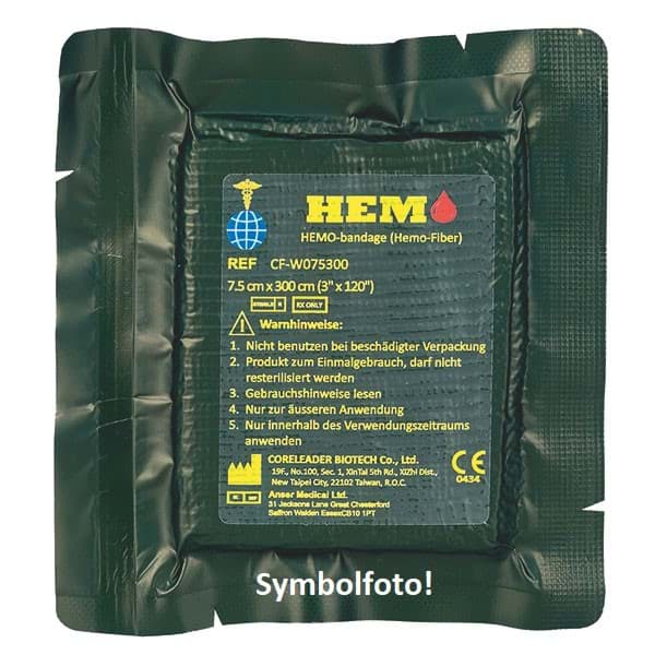 Bild von HEMO-Fiber Kompresse, 4-lagig, im Peelpack - 10 cm x 10 cm