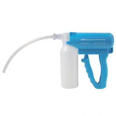 Bild von Handabsaugpumpe blau, komplett 