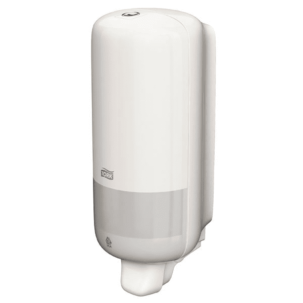 Bild av Tork S1 Elevation Seifenspender, dazu passende Seife Tork Premium Cremeseife 1 Liter
