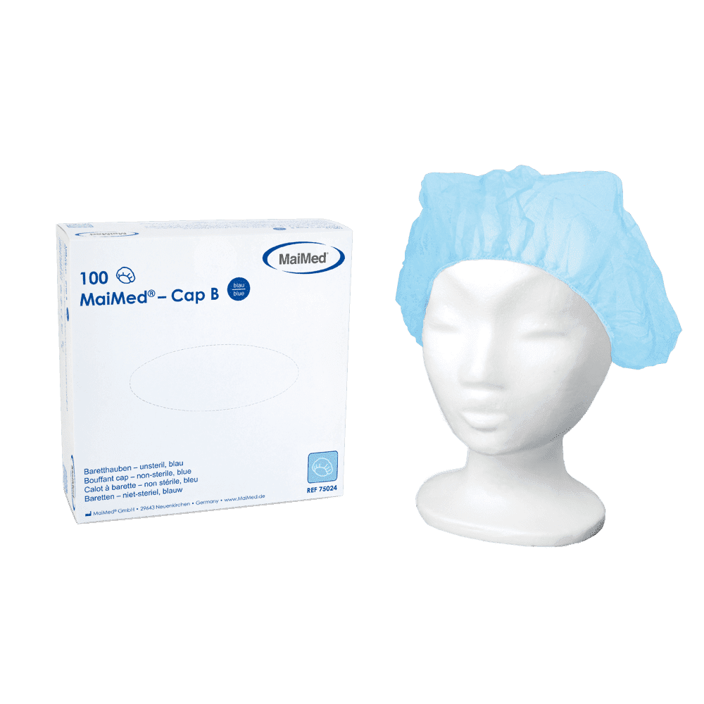 Image de Baretthaube – Med Cap B 1 Pack a´100 Stück/weiß