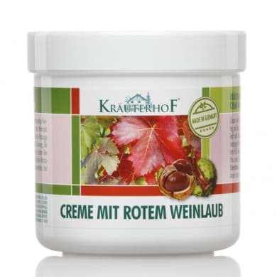 Bild av Kräuterhof Creme mit rotem Weinlaub 250 ml
