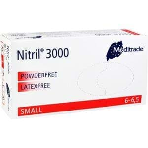 εικόνα του Nitril 3000 U.-Handschuhe, PF, latexfrei, unsteril, Gr. S (100 Stck.)