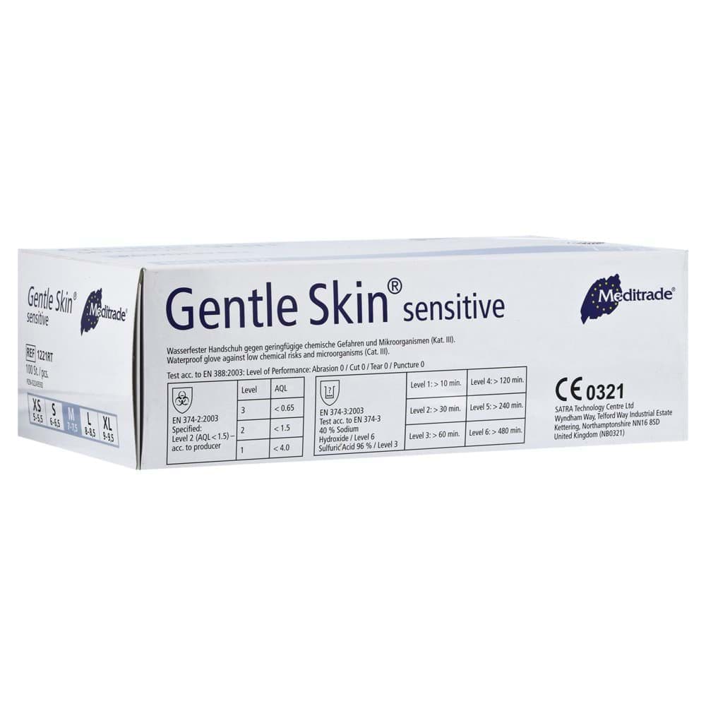 Bild av Gentle Skin sensitive U.-Handschuhe Latex, PF, Gr. M unsteril
