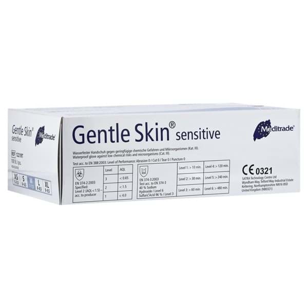 Bild von Gentle Skin sensitive U.-Handschuhe Latex, PF, Gr. M unsteril