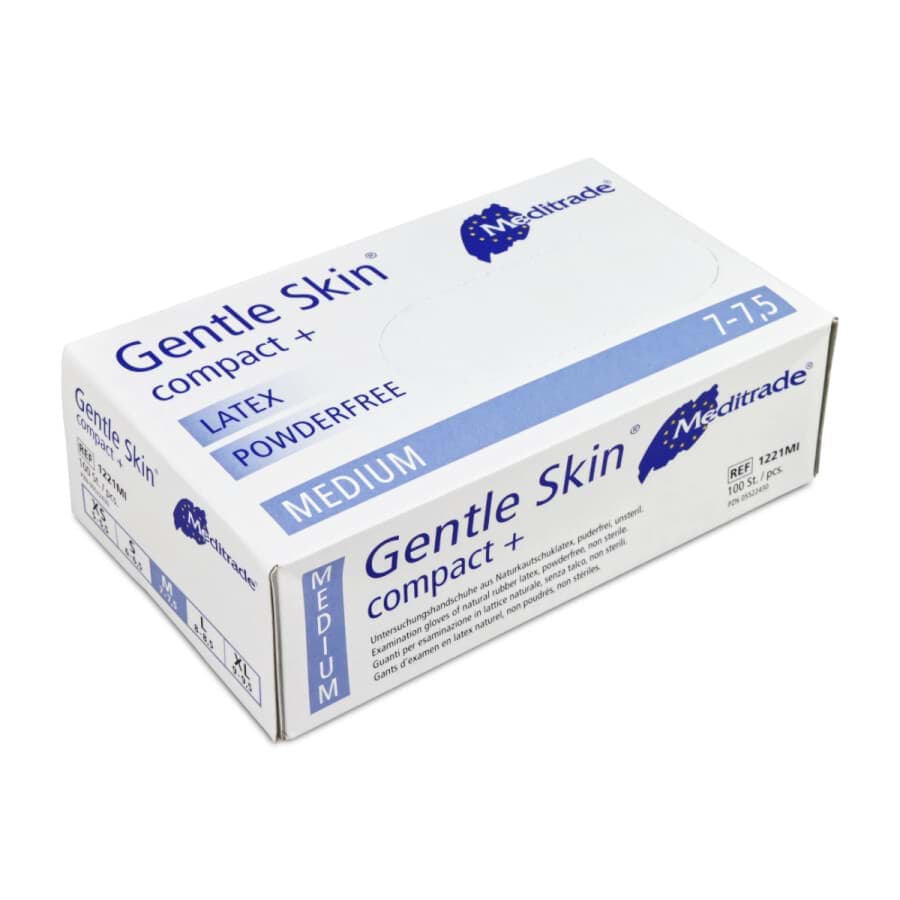 εικόνα του Gentle Skin compact+ U.-Handschuhe Latex puderfrei, Gr. M