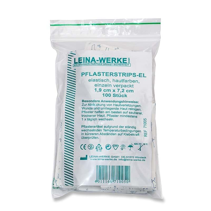 εικόνα του Pflasterstrips 1,9cm x 7,2cm, 1 Pack a´100 Stück