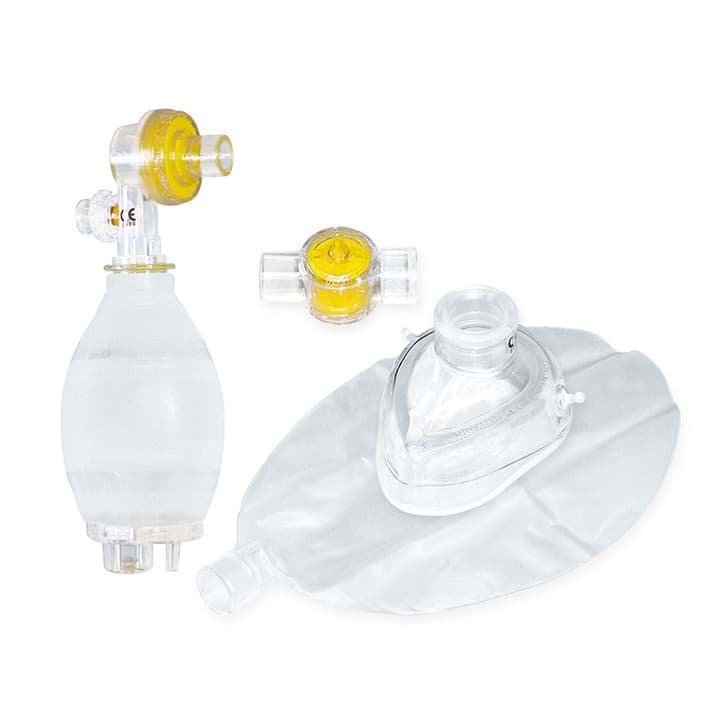 Bild von Beatmungsbeutel Silikon, inkl. O2-Reservoir - Kinder Maske Gr.3
