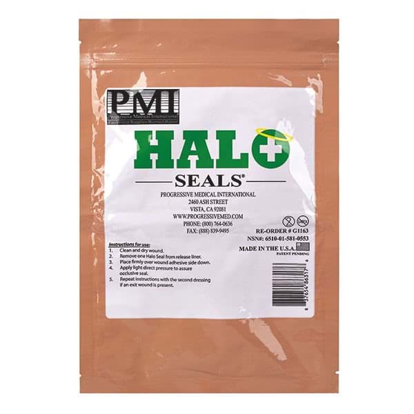 εικόνα του Halo Chest Seal Thoraxverschlusspflaster, Erste Hilfe für offene Thorax Wunden