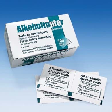 Bild von Alkoholtupfer Ratiomed© , 1 Pack=100 Stück